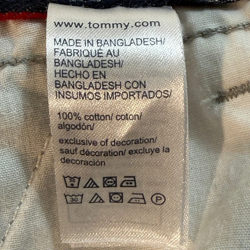 Tommy Hilfiger Mens Tan Khaki Cotton Twill Cargo Shorts Size 36 Utility Casual
